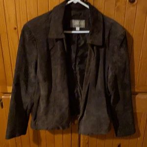 Suede zipper jacket in good condition.